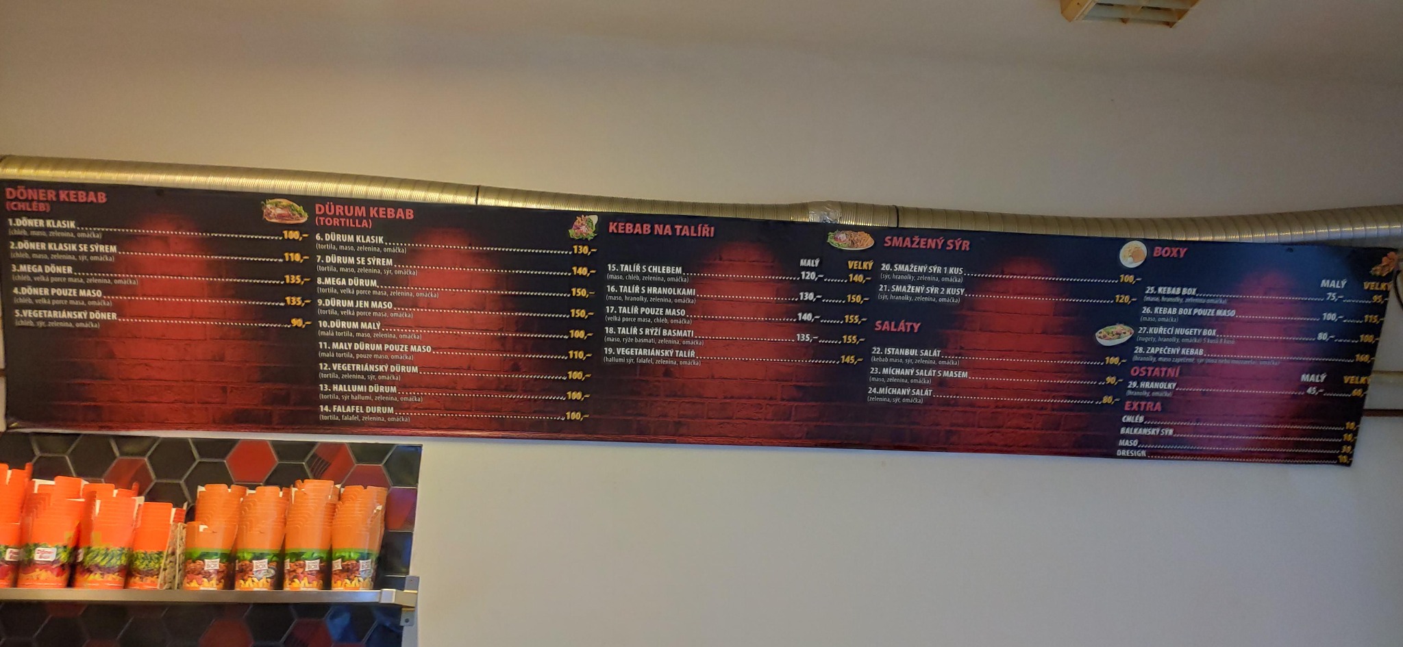 Nabídka kebab